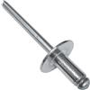 AERZETIX - Set di 100 rivetti ciechi Ø4.8x10mm con testa larga 14mm - DIN 7337 C - rivetto pop a rottura stelo - in alluminio/acciaio - C48265
