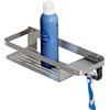 TIGER Caddy Cestello Doccia con Gancio, Acciaio Inox Spazzolato, 32 cm