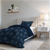 Italian Bed Linen Set Copripiumino Microfibra Fashion, Lavorato in Italia - Parure Copri Piumino - Sacco Piumone 200x200 cm con Patella e federa Cuscino, Piazza e Mezza, Fireworks
