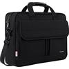 Taygeer Borsa PC 17 Pollici, Grande Borsa Computer Portatile con Tracolla, Impermeabile Borse Lavoro Uomo Donna, Valigetta Porta PC Protettiva per Laptop In Viaggio d'Affari, Nero