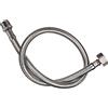 DOJA Industrial | Tubo Flessibile Rubinetto | PACK 2 | Maschio/Femmina | M 1/2 - F 1/2 | 20 cm di Lunghezza | Tubo Doccia Acciaio Inossidabile e Multiuso: Soffione Doccia, Cucina e Bagno