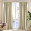 Deconovo Tende Oscuranti per Interni 2 Pezzi, Termiche Isolanti, Tende Soggiorno Moderne, 140x245 CM (Larghezza x Altezza), Beige
