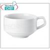 ARTHUR KRUPP - TAZZA THE COLAZIONE IMPILABILE in Porcellana Bianca cl 18 - indicato PREZZO UNITARIO - acquistabile in Confezione di 12 Pezzi o Multipli di 12