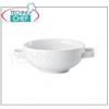 ARTHUR KRUPP - TAZZA BRODO CON MANIGLIE in Porcellana Bianca cl 30 - indicato PREZZO UNITARIO - acquistabile in Confezione di 12 Pezzi o Multipli di 12
