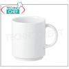 ARTHUR KRUPP - MUG CON MANICO OMNIA in Porcellana Bianca cl 25, cm 7,5x9h - indicato PREZZO UNITARIO - acquistabile in Confezione di 12 Pezzi o Multipli di 12