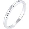 DIAMORE Elli DIAMONDS Anello Donne con Diamante (0,045 ct) in Argento Sterling 925