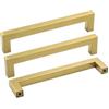 Goldenwarm 10 Pezzi goldenwarm Maniglie Cassetti Maniglie Ottone Maniglie Oro Maniglie per Mobili da Cucina-LSJ12GD128 Maniglie Porte Interne Maniglie Armadio Mcciaio Inox Maniglia Doccia Distanza dei Fori 128mm