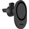 OtterBox Vent Mount per auto per MagSafe, forte allineamento e fissaggio su ventola auto con MagSafe, progettato per essere facile, solido e sicuro da adattare, compatbile iPhone, Nero