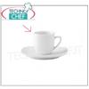GRAL PORSELEN - TAZZA CAFFE' Mimoza in Porcellana Bianca cl 9 - indicato PREZZO UNITARIO - acquistabile in Confezione di 12 Pezzi o Multipli di 12