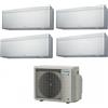 Daikin 4x FTXA20CS 4MXM68A Climatizzatore Quadri Split Serie STYLISH Silver WiFi BTU 7+7+7+7 R-32