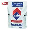 ITALKALI PASTIGLIE DI SALGEMMA ITALKALI, 20 SACCHI DA 25 KG - Sale 100% naturale specifico per addolcitori e generatori di cloro