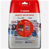 Canon MULTIPACK Cartuccia ORIGINALE CANON PIXMA 6508B005 IP7250 MG5450 CLI-551 4 COLORI + 50 FOGLI CARTA FOTOGRAFICA