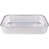 Baldassare Agnelli Pentole Agnelli Linea Alluminio Professionale Rostiera Rettangolare, Argento, 30 x 23 cm