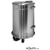 Pattumiera professionale in acciaio inox h22_00166