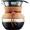 BODUM 11592-109 Caffettiera Pour Over con filtro permanente, 0,5 L, sughero, multistrato, 14 x 12,1 x 14,5 cm