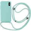MEVIS Cover compatibile con iPhone X/XS Max,Collare per Custodia Collari per Cellulare Sottile Antiurto Regolabile Lanyard Case-Verde Chiaro