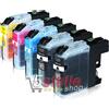 KIT 5 CARTUCCE COMPATIBILI CON BROTHER LC223 NERO+COLORI - NO-NAME
