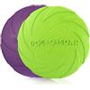 PETCUTE Frisbee per Cani Giochi con Cani Disc Frisbee Ultra Resistente 2 Pezzi ø 18 cm