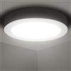 Aigostar Plafoniera LED, 18W Equivalente a 175W, alta luminosità, IP20 2100LM, Lampada da Soffitto per Bagno Cucina Corridoio e Balcone, Plafoniera dritta 4000K Luce naturale, Ø22.6cm