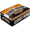 Nostalgic-Art Contenitori di Latta retrò Piatti Harley-Davidson - Service & Repair - Idea Regalo per Amanti di Moto, Metallo, Design Vintage, 2,5 l