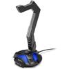 Sharkoon Stand cuffie Sharkoon con scheda audio usb nero [X-REST 7.1 B]