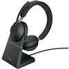 Cuffie Jabra Evolve2 65 Link380a UC Stereo nero ; Stand [26599-989-989]