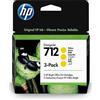 HP CARTUCCIA ORIGINALE HP 712 3ED79A GIALLO 3PZ DESIGNJET STUDIO 24-ZOLL