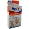 FARMAC-ZABBAN Cerotto Meds Strips Poliuretano Ipoallergenico Classico Assortiti 40 Pezzi