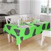 Bonamaison, Antimuffa, Antimacchia, Asciugatura rapida, Impermeabile, Lavabile in lavatrice, 100% Poliestere, Tovaglia Moderno, Neon Green Fume, 140 x 160 Cm - Progettato e Prodotto in