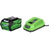 Greenworks Starter kit gsk40b4 batteria 4ah 40v + caricabatteria