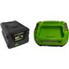 Greenworks Starter kit gsk60b4 batteria 4ah 60v + caricabatteria