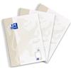 Oxford Touch - Blocco note formato A4, 160 pagine, colore: grigio chiaro, confezione da 3