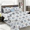 Italian Bed Linen Set Copripiumino Fantasy, Lavorato in Italia - Parure Copri Piumino - Sacco Piumone 150x200 cm con Patella e federa Cuscino, Singolo, Blow