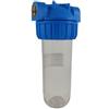 Contenitore per Filtro Acqua da 10 In/Out 1 ottone Col. Trasparente