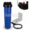 Contenitore BIG per Filtro Acqua da 20 In/Out 1 Col. Blue con pulsante di rilascio pressione + chiave e staffa (or)