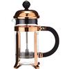 Bodum, Caffettiera alla francese, in rame e vetro borosilicato, 0,35 litri, modello Chambord, per ca. 3 tazze, Marrone (Copper)