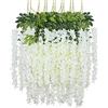 Ousuga 12 Confezione di fiori di glicine artificiali, ghirlanda di fiori finti appesi a vite, per decorazioni per feste da giardino in giardino