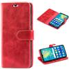 Mulbess Cover per Huawei P30, Custodia Pelle con Magnetica per Huawei P30 [Vinatge Case], Vno Rosso