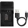 Norifon LI-50B USB Caricatore per Olympus D-750, SH-21, SP-800UZ, SP-810UZ, SP-815UZ, Stylus 1010, 1030SW, SZ-12, SZ-14, Tough TG-2, VR-340, VR-350, XZ-1 Fotocamera e Altro