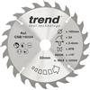 Trend Lame per sega combinate CraftPro TCT, diametro 160 mm x foro 20 mm x 24 denti, lama per sega a taglio combinato per seghe circolari manuali, punta in carburo di tungsteno, CSB/16024