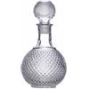 Bar Craft BarCraft Decanter per Whisky e Brandy in Vetro Intagliato, Tappo in Vetro con Rivestimento in Silicone, 12 x 12 x 26.5 cm, Capacità 1 L
