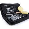 ARTIFY art supplies Artify Set di pennelli da 15 pezzi per pittura ad acquerello ad olio acrilico a guazzo Include custodia da trasporto pop-up con spatola e 2 spugne - Nero