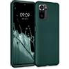kwmobile Custodia Compatibile con Xiaomi Redmi Note 10 / Note 10S Cover - Back Case Morbida - Protezione in Silicone TPU Effetto Metallizzato petrolio metallizzato