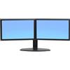 Ergotron Supporto monitor Ergotron Neo-Flex Lift Stand Dual-monitor fino a 24" Nero [33-396-085]