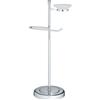 CAOS ARREDOBAGNO Caos Arredo Bagno Italiano - Piantana JOLLY Porta sapone in vetro + porta salviette - 8510