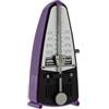 Wittner Metronomo Taktell Piccolo Serie 830 - Custodia in plastica - Senza campana - Viola glicine - Meccanico a carica - Non sono necessarie batterie - Made in Germany