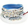Tesfish Striscia LED 12V, Larghezza 5mm, Strisce Bianco Caldo 3000K 5M 2835 IP20 120 LEDs/M, Totale 600 LEDs Nastri per Camera da letto, Decorazione Cucina