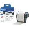 Brother Rotolo di etichetta continua in carta adesiva nero/bianco Brother 62 mm x 30,48 mt - DK22205