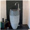 Imso ceramiche - Lavabo Sferico Fumè in marmo - ISLAAFERU