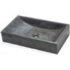 Imso ceramiche - Lavabo Simmetrie Nero in marmo - ISLASINER